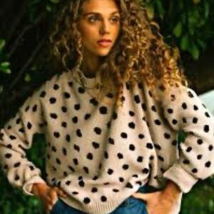 Jackson Rowe Chukar Chunky Knit Polka Dot Sweater